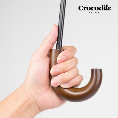 크로커다일 3단 우드 곡자 수동우산 #3