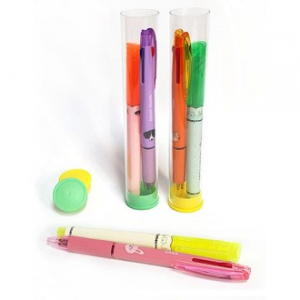 문구세트 D형 - 9 (3색 볼펜 + 형광펜)