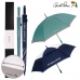 작은이미지: 아놀드파마 75자동 이중 방풍 네이비 화이트 우산+65x8K 파스텔 바이어스 장우산세트 #2