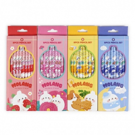 몰랑 8본 연필세트 단체선물, 입학 졸업 선물 #2