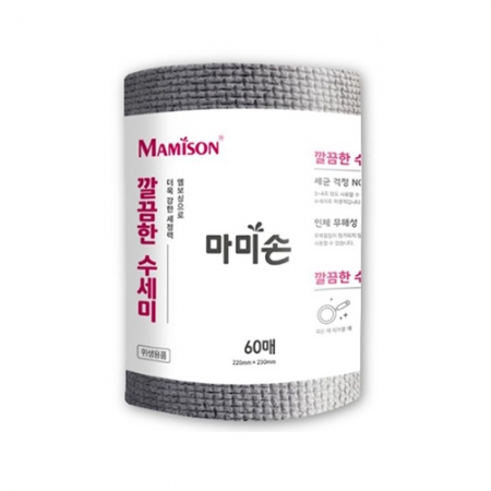 마미손 깔끄미 싹싹 돌돌이 롤타입 수세미 60매 #2