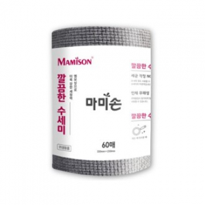마미손 깔끄미 싹싹 돌돌이 롤타입 수세미 60매