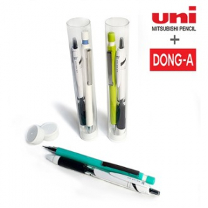 제트스트림 볼펜(0.5mm)+동아 제트샤프 (0.5mm) 원통 케이스 세트