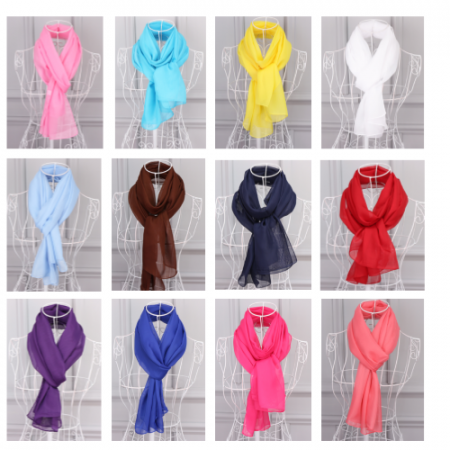 단색 솔리드 스카프. 봄나들이 컬러풀 머플러 운동회 단체 스카프 #2