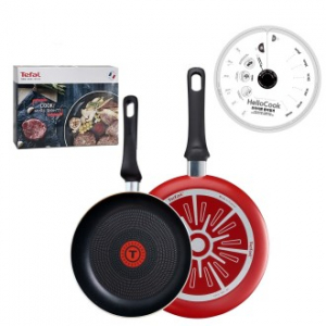 테팔 쿡라이트 프리미엄 프라이팬 20cm+24cm+종이뚜껑30매