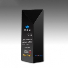 [트라포] 블랙 사각기둥 감사패 TR118B 60*60