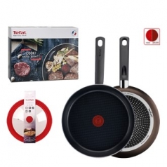 테팔 비스트로 프라이팬 26cm+멀티뚜껑(레드)