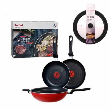 테팔 쿡라이트 프라이팬 20cm+프라이팬 24cm+궁중팬 30cm+멀티뚜껑 블랙, 꾸준히 잘 나가는 프리미엄 프라이팬 #3