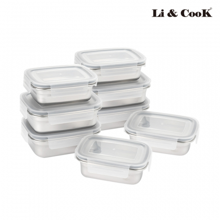 [리앤쿡] 스텐레스 밀폐용기 4종/8종 #5