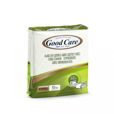 굿케어 위생매트, 성인 배변패드, 환자용 치매노인 침대방수패드 까는기저귀 굿케어 깔개매트 위생펄프 안심 고급형 1팩 10매입 #2