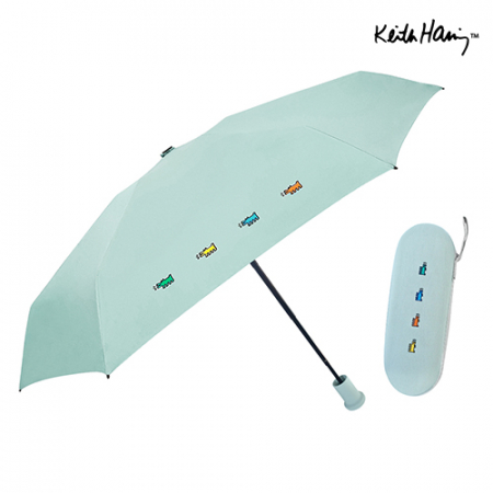 키스해링 미니퍼피 파스텔 5단 암막 양우산, 초미니 #7
