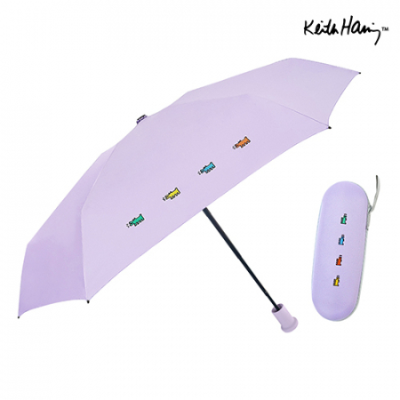 키스해링 미니퍼피 파스텔 5단 암막 양우산, 초미니 #9