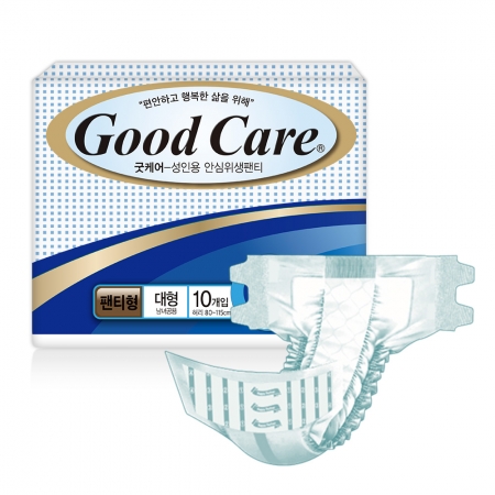 팬티형 겉기저귀 굿케어 성인용 위생팬티 요실금 환자용 치매노인 위생패드 테잎형 일반 대형 1팩 10매 #3