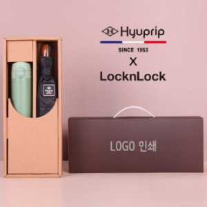 협립 암막 고밀도 커넥션 VIP 완전자동 3단 70  우산/양산+락앤락 슬림핏원터치 400ml 텀블러세트