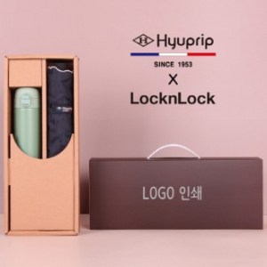 협립양산 블루라벨 리본웨이브 양우산+락앤락 슬림핏 원터치 400ml 텀블러세트