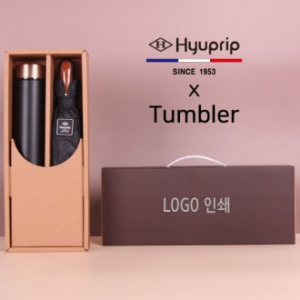 협립 3단 70 암막 고밀도 커넥션 VIP 완전 자동우산, 양산+로나 이중진공 500ml 텀블러세트