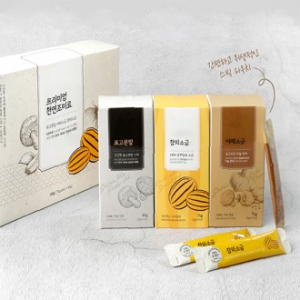 건강한 천일염과 상큼한 참외소금 75g + 야채소금 75g + 표고분말 45g, 보험 단체 명절 선물세트