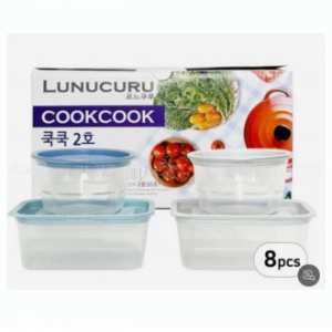 르느쿠루 쿡쿡 8p 국내산 밀폐용기 비스프리