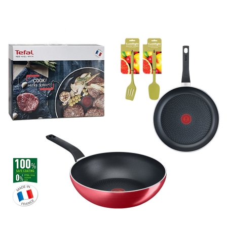 테팔 IH 스타트 앤 쿡 프라이팬 24cm + 궁중팬 28cm + 뒤집개 + 요리주걱 4종세트 #3