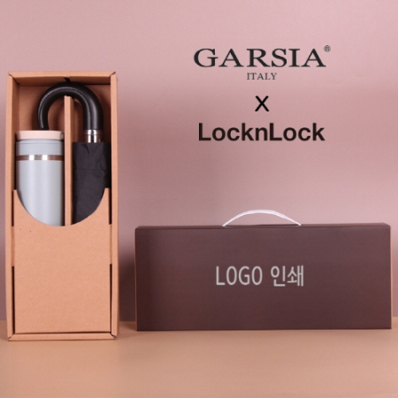 가르시아 3단 레자 곡자손 완전자동 우산+락앤락 뉴메트 로투웨이 텀블러세트 #2
