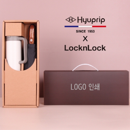 협립 3단 70 울트라 고밀도 30데니어 특대 완전자 동우산 + 락앤락 테이블 머그 473ml 텀블러세트 #2
