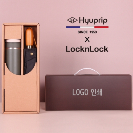 협립 3단60 슈퍼 엔티크블랙 초고밀도 완전자동우산/양산+락앤락 뉴메트로투웨이 텀블러세트 #2