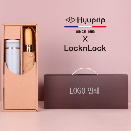 협립 3단60 슈퍼 엔티크브라운 초고밀도 완전자동우산/양산+락앤락 뉴메트로투웨이 텀블러세트 #2