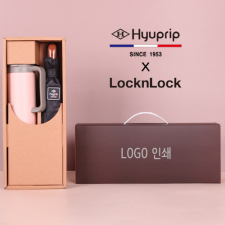 협립 3단 70 암막 고밀도 커넥션 VIP 완전자동 우산/양산+락앤락 테이블머그 473ml 텀블러세트 #2