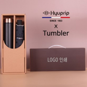협립양산 블랙라벨 리본웨이브 양산+로나 이중진공 500ml 텀블러세트 // 국내산