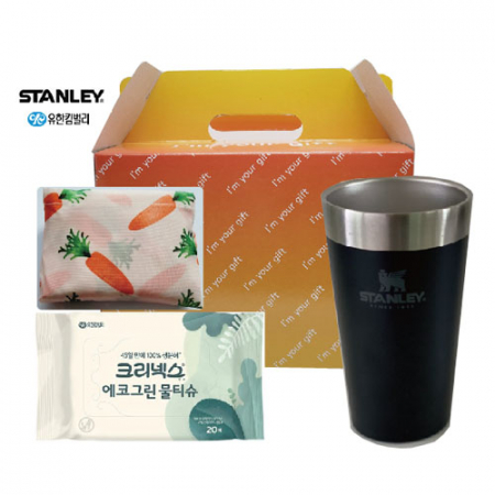 스탠리 파인트컵 473ml + 크리넥스 에코그린 물티슈 + 접이식 더블 시장가방 #2