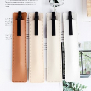 가죽 클립 볼펜 케이스, 펜케이스, 볼펜 파우치, 홍보용 볼펜, 필기구