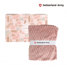 스위칠랜드아미 핑크 담요 중형