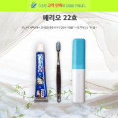 페리오 22호 페리오 치약 50g + 국산 PP 미세모 칫솔 + 상하형 케이스