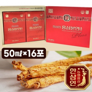농협홍삼 한삼인 홍삼본연 플러스 50㎖×16포
