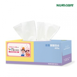 양쪽으로 뽑는 트윈티슈 400매(스티커부착)