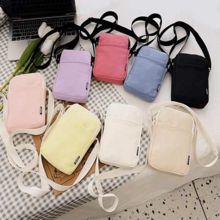 파스텔 심플 크로스백, 가벼운 크로스 보조가방 핸드폰 미니가방 멀티백 #2
