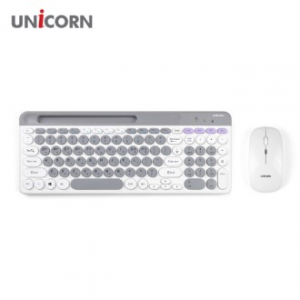 유니콘 2.4G+블루투스 무선 키보드 마우스 세트 BK-600SB