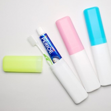 LG생활건강 휴대용 양치컵 세트, 양치컵 케이스, 엘지 페리오 미세양모, 홍보용 여행용개인용 기념용 치약칫솔세트 양치세트