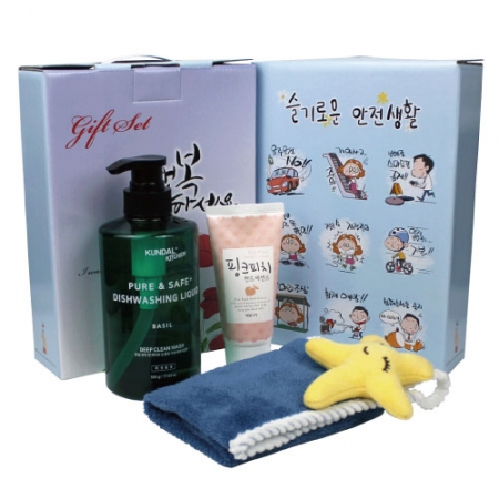 쿤달 주방세제 + 캐릭터 핸드타올 + 과일나라 핸드에센스 3종세트 #2