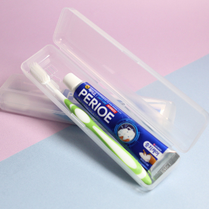 휴대용 투명케이스 페리오+미세모 양치세트