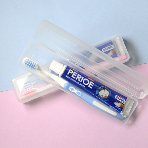 휴대용 투명케이스 페리오+초미세모 양치세트