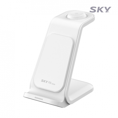 스카이 필 W55S 3in1 스마트폰 갤럭시워치 버즈 20W 고속 무선충전 스탠드 #2