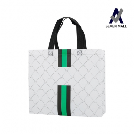 세븐몰 패턴 코팅 부직포 가방 [소] 31x28x11cm #2