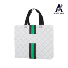 세븐몰 패턴 코팅 부직포 가방 [소] 31x28x11cm