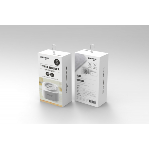 웅진 다용도 접착식 행주 수건 타월걸이 꽂이 2P