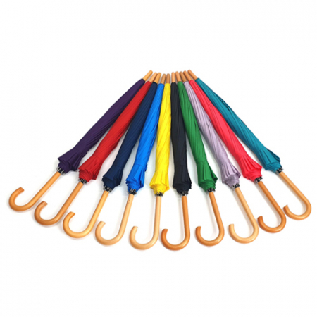 발렌타인 55*14k 자동 곡자 컬러 나무 손잡이 장우산 #5