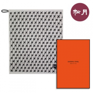 송월 호텔컬렉션 엑스패턴 고리 핸드수건, 케이스 포함 34x42cm