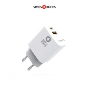 스위스콜스 고속충전기 SKPD-PPS25 PD PPS 지원 25W 2포트 초고속 아이폰 갤럭시 C타입