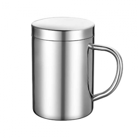 [쿠킹스]뚜껑 이중스텐 물컵(286ml) #3