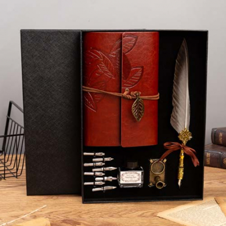 스펠릭 깃털 만년필 노트 5종 세트(그레이) #2